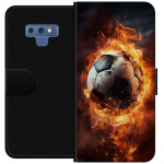 Wallet case for Samsung Galaxy Note9 with Football design