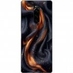 Mobile case for Sony Xperia 1 with Fiery silk design