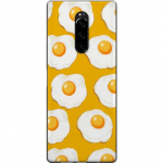 Mobile case for Sony Xperia 1 with Fried egg design