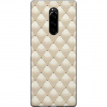 Mobile case for Sony Xperia 1 with Gold shine design