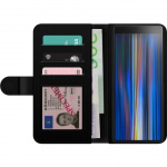 Wallet case for Sony Xperia 10 with Metallic pattern design