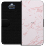Wallet case for Sony Xperia 10 with Pink Heart design