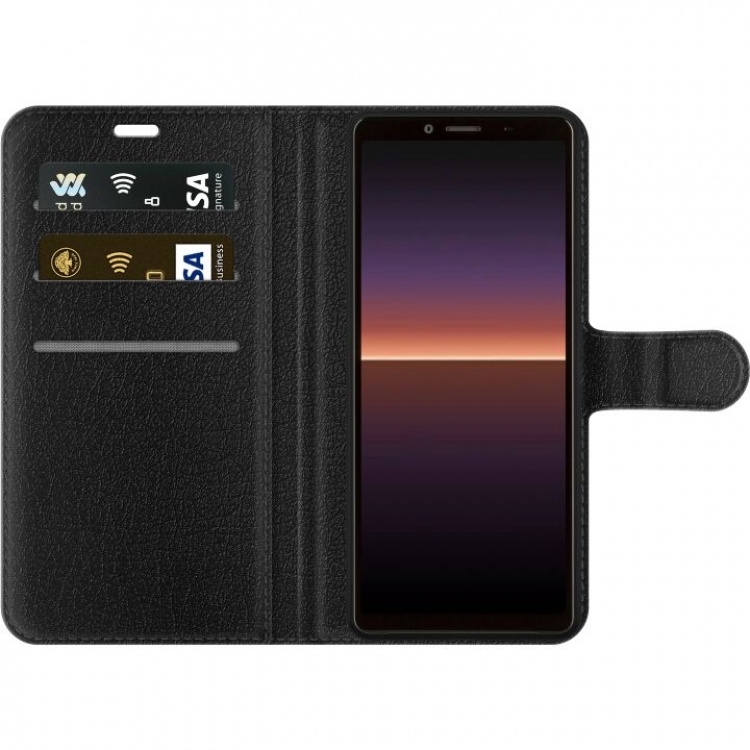 Wallet case for Sony Xperia 10 II with Wolf design