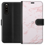 Wallet case for Sony Xperia 10 II with Pink Heart design