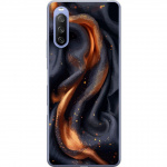 Mobile case for Sony Xperia 10 III with Fiery silk design