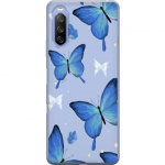Mobile case for Sony Xperia 10 III with Blue butterflies design Mobile case for Sony Xperia 10 III with Blue butterflies design