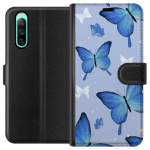 Wallet case for Sony Xperia 10 IV with Blue butterflies design Wallet case for Sony Xperia 10 IV with Blue butterflies design