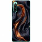 Mobile case for Sony Xperia 10 IV with Fiery silk design