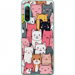 Mobile case for Sony Xperia 10 IV with Cat pattern design