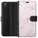 Wallet case for Sony Xperia 10 V with Pink Heart design