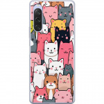 Mobile case for Sony Xperia 10 V with Cat pattern design