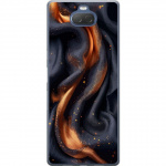 Mobile case for Sony Xperia 10 Plus with Fiery silk design