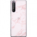 Mobile case for Sony Xperia 1 II with Pink Heart design