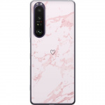 Mobile case for Sony Xperia 1 III with Pink Heart design