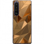 Mobile case for Sony Xperia 1 III with 3D Gold design