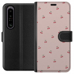 Wallet case for Sony Xperia 1 IV with Cherry design