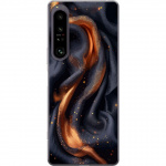 Mobile case for Sony Xperia 1 IV with Fiery silk design
