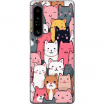 Mobile case for Sony Xperia 1 IV with Cat pattern design