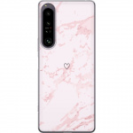Mobile case for Sony Xperia 1 IV with Pink Heart design