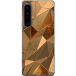 Mobile case for Sony Xperia 1 IV with 3D Gold design