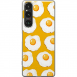 Mobile case for Sony Xperia 1 V with Fried egg design