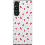 Mobile case for Sony Xperia 1 V with Strawberries design