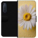 Wallet case for Sony Xperia 5 II with Porslinsblomma design