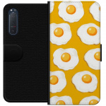 Wallet case for Sony Xperia 5 II with Fried egg design