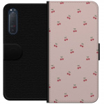 Wallet case for Sony Xperia 5 II with Cherry design