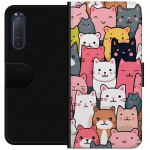 Wallet case for Sony Xperia 5 II with Cat pattern design