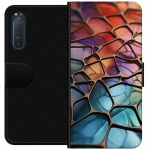 Wallet case for Sony Xperia 5 II with Metallic pattern design