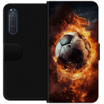 Wallet case for Sony Xperia 5 II with Football design