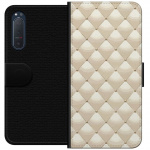 Wallet case for Sony Xperia 5 II with Gold shine design