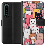 Wallet case for Sony Xperia 5 III with Cat pattern design