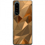 Mobile case for Sony Xperia 5 III with 3D Gold design