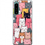 Mobile case for Sony Xperia 5 IV with Cat pattern design