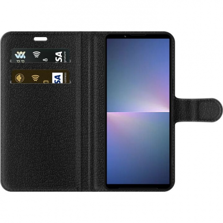 Wallet case for Sony Xperia 5 V with Pizza design Wallet case for Sony Xperia 5 V with Pizza design