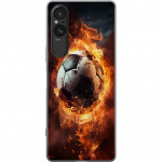 Mobile case for Sony Xperia 5 V with Football design