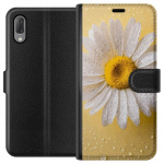 Wallet case for Sony Xperia L3 with Porslinsblomma design