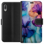 Wallet case for Sony Xperia L3 with Magical flowers design Wallet case for Sony Xperia L3 with Magical flowers design