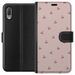 Wallet case for Sony Xperia L3 with Cherry design