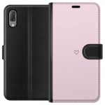 Wallet case for Sony Xperia L3 with Heart design