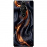 Mobile case for Sony Xperia Pro-I with Fiery silk design