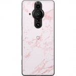 Mobile case for Sony Xperia Pro-I with Pink Heart design