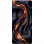 Mobile case for Sony Xperia XZ3 with Fiery silk design