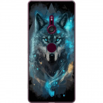 Mobile case for Sony Xperia XZ3 with Wolf design