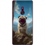 Mobile case for Sony Xperia XZ3 with Happy Dog design