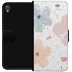 Wallet case for Sony Xperia Z3 with Flowers design