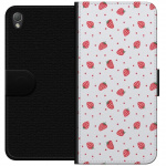 Wallet case for Sony Xperia Z3 with Strawberries design