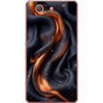 Mobile case for Sony Xperia Z3 Compact with Fiery silk design